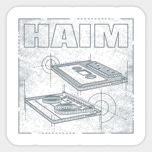 Haim - Technical Drawing Sticker